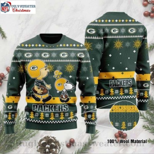 Funny Charlie Brown Peanuts Snoopy – Green Bay Packers Ugly Christmas Sweater