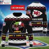 Gifts For Chiefs Fans – Cardigan Style Kansas City Chiefs Ugly Christmas Sweater