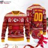 Gifts For Kc Chiefs Fans – Grinch Hug Football Themed Sweater