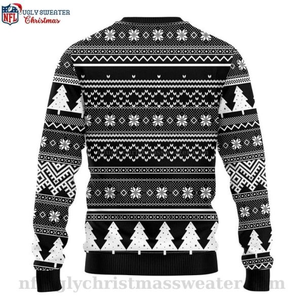 Gift Box And Laurel Wreath Las Vegas Raiders Ugly Christmas Sweater – A Unique Gift