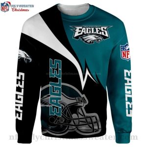 Gifts For Eagles Fans Philadelphia Eagles All Over Print Ugly Sweater 1