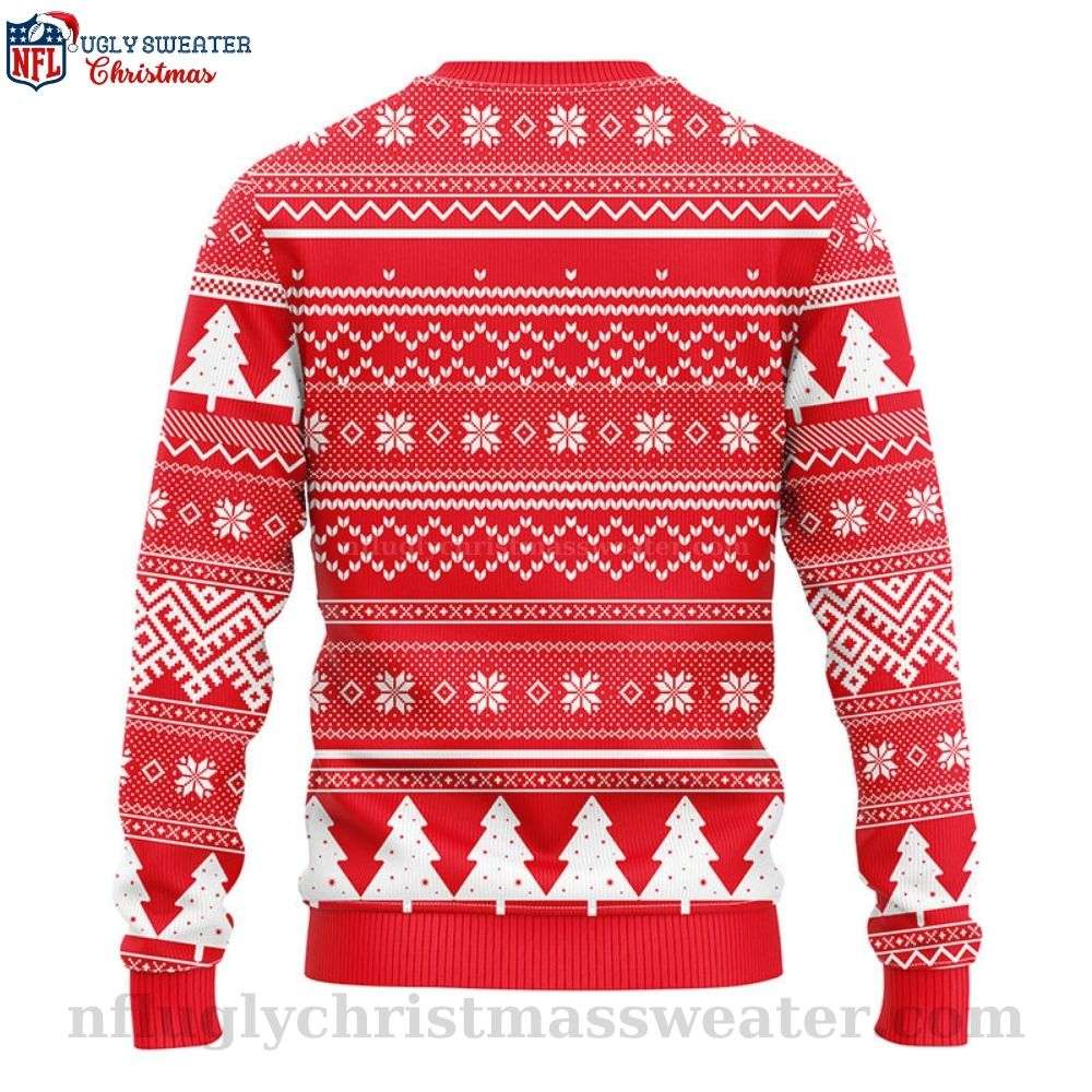 Gifts For Kc Chiefs Fans - Grinch Hug Football Themed Sweater