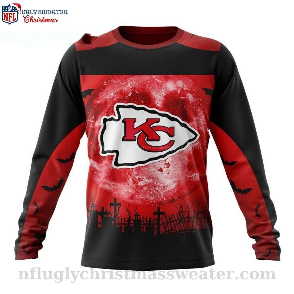 Gifts For Kc Chiefs Fans - Halloween Night Ugly Christmas Sweater