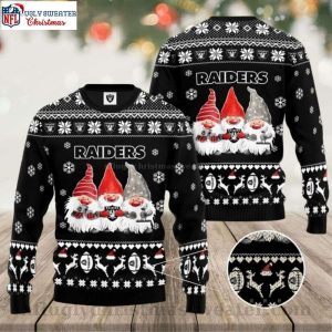 Gnomes De Noel Oakland Raiders Ugly Christmas Sweater – Gift For Him