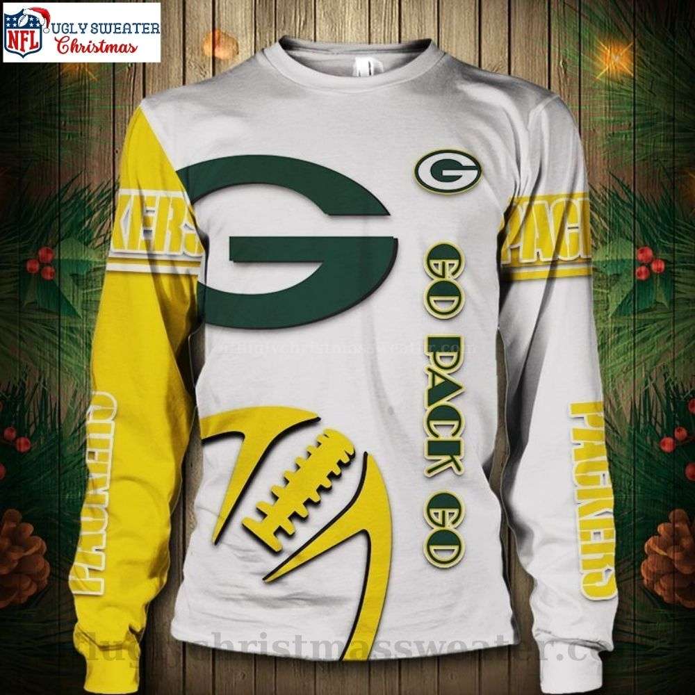 Go Pack Go - NFL Green Bay Packers Ugly Sweater For Fan