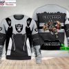 Gift Box And Laurel Wreath Las Vegas Raiders Ugly Christmas Sweater – A Unique Gift
