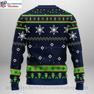 Graphic Funny Grinch Seattle Seahawks Ugly Christmas Sweater