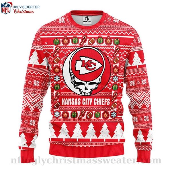 Groovy Holiday Vibes – Grateful Dead Kc Chiefs Ugly Sweater