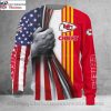 Customized Kansas City Chiefs Ugly Christmas Sweater With Grim Reaper
