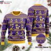 Minnesota Vikings Christmas Sweater – Logo Print With Beating Curve 3D Pattern