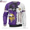 Minnesota Vikings Christmas Sweater – Logo And Mickey Mouse Graphics
