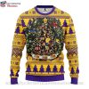 Minnesota Vikings Ugly Christmas Sweater – American Flag Logo Print