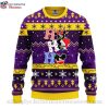 Minnesota Vikings Ugly Christmas Sweater – Logo Print With Stripes