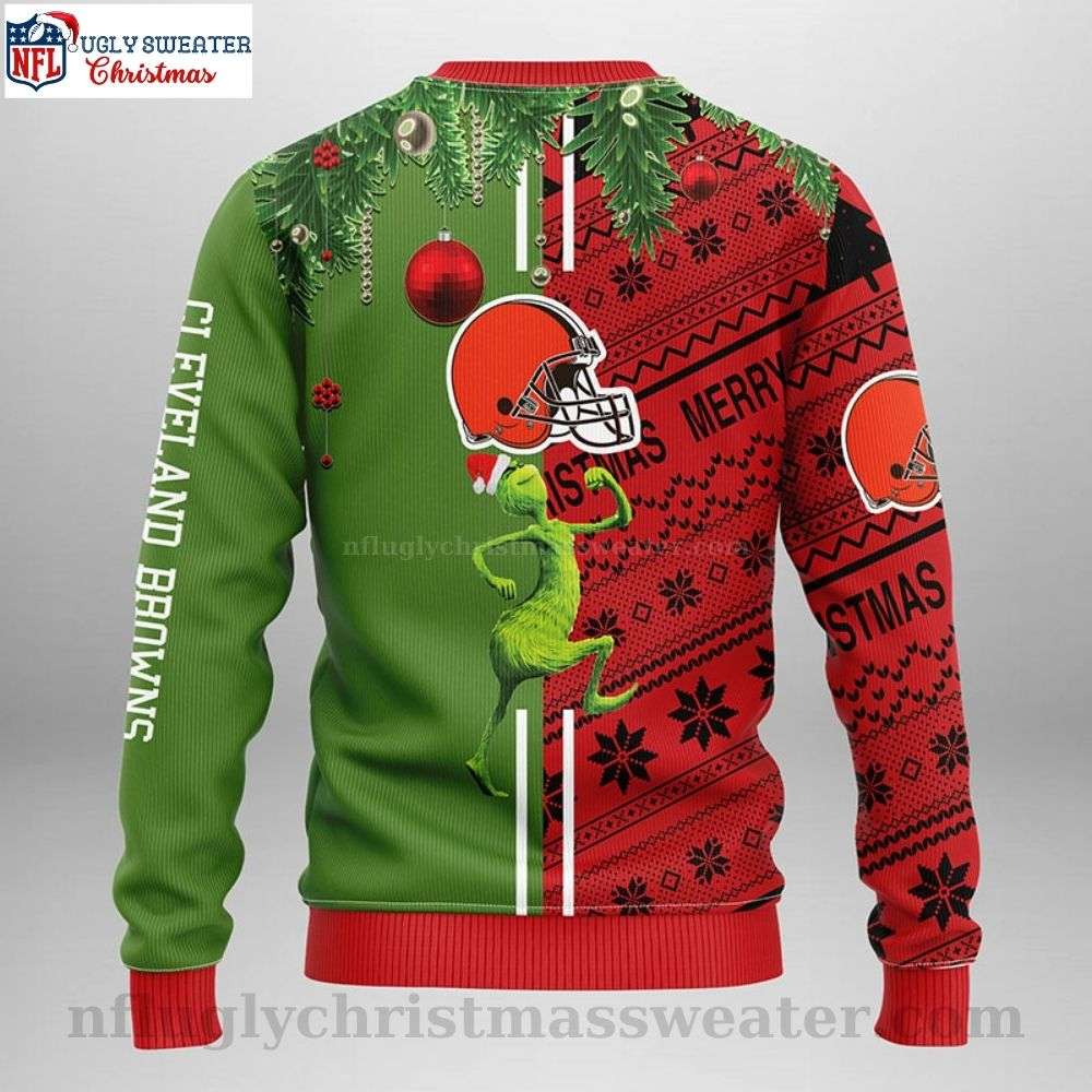 Cleveland Browns Ugly Sweater Blends Grateful Dead Graphics For Christmas