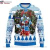Funny Detroit Lions Grinch Sits On Lions Toilet Helmet Ugly Sweater