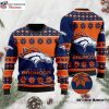 Funny Santa Claus Chimney Graphic Denver Broncos Ugly Christmas Sweater