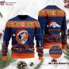 Graphic Punisher Camo Ugly Christmas Sweater For Denver Broncos Fans