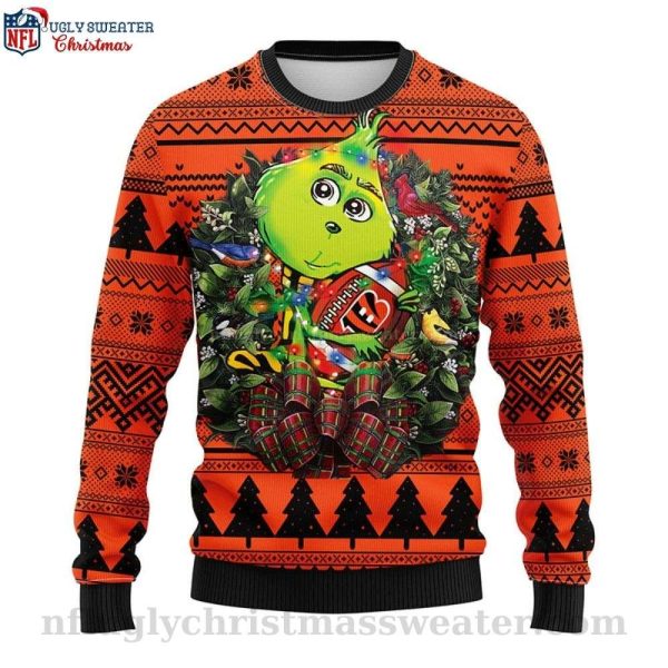 Grinch Hug Christmas Ugly Sweater NFL Cincinnati Bengals – Gift For Him