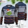 Funny Grinch And Scooby-Doo Graphics Denver Broncos Ugly Sweater