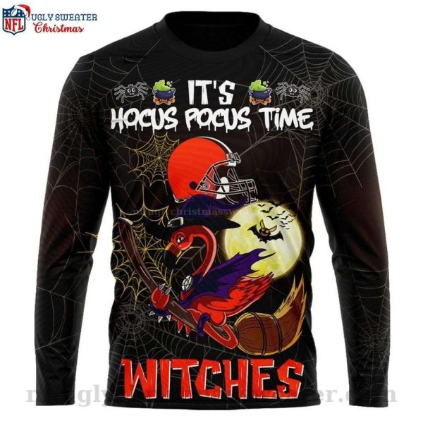 Happy Halloween Time – It’s Hocus Pocus Cleveland Browns Ugly Sweater
