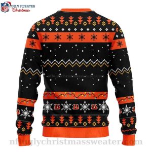 Ho Ho Ho Mickey Cincinnati Bengals Ugly Christmas Sweater Gifts For Bengals Fans 2