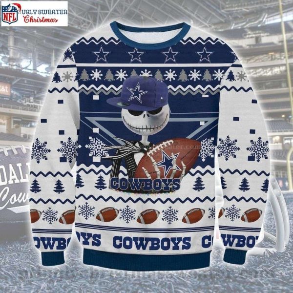 Jack Nightmare Before Christmas – Dallas Cowboys Ugly Christmas Sweater