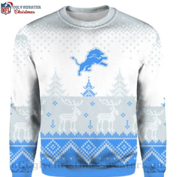 Lions Ugly Christmas Sweater – Big Logo Knit Pullover Edition