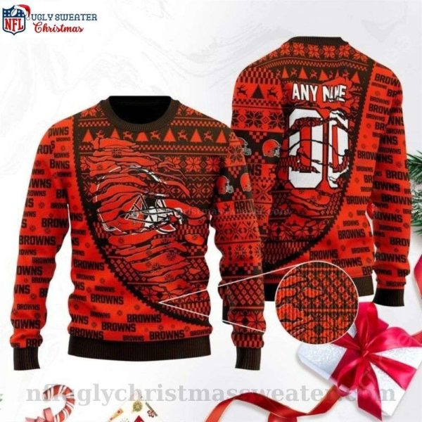 Logo Ugly Sweater – Show Your Cleveland Browns Pride This Christmas
