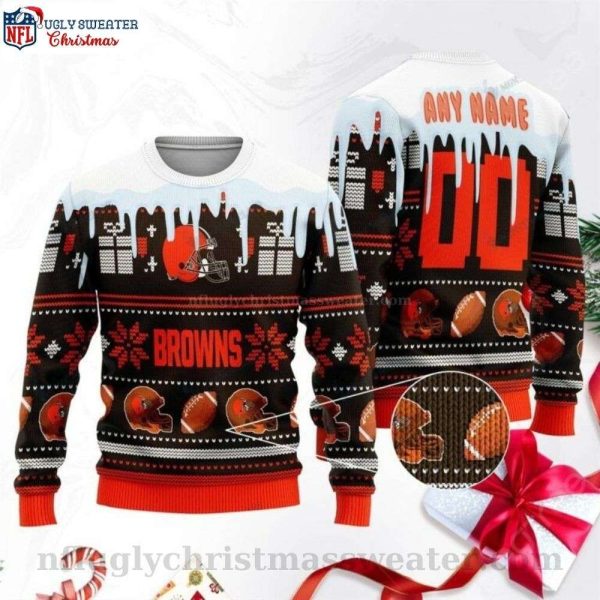 Logo Ugly Sweater – Spread Christmas Joy With Cleveland Browns