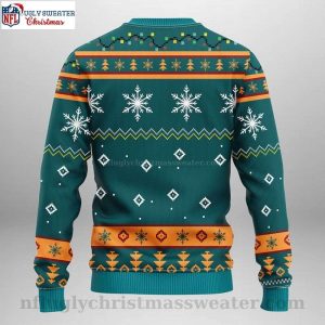 Miami Dolphins Ugly Sweater Funny Grinch Logo Print 2