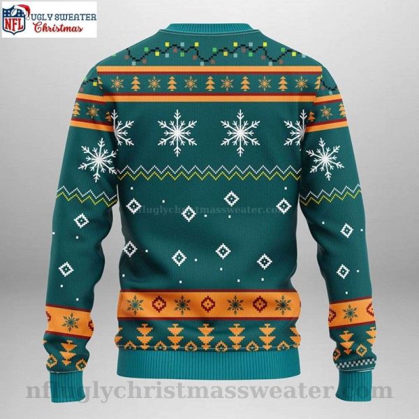 Miami Dolphins Ugly Sweater – Funny Grinch Logo Print
