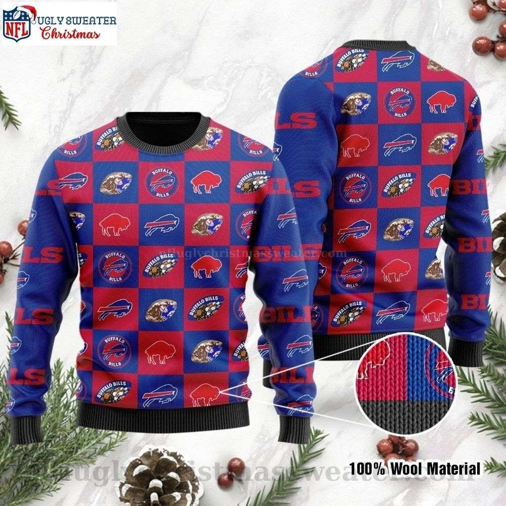 NFL Buffalo Bills Logo American Football Ugly Christmas Sweater - A Fan's Festive Delight