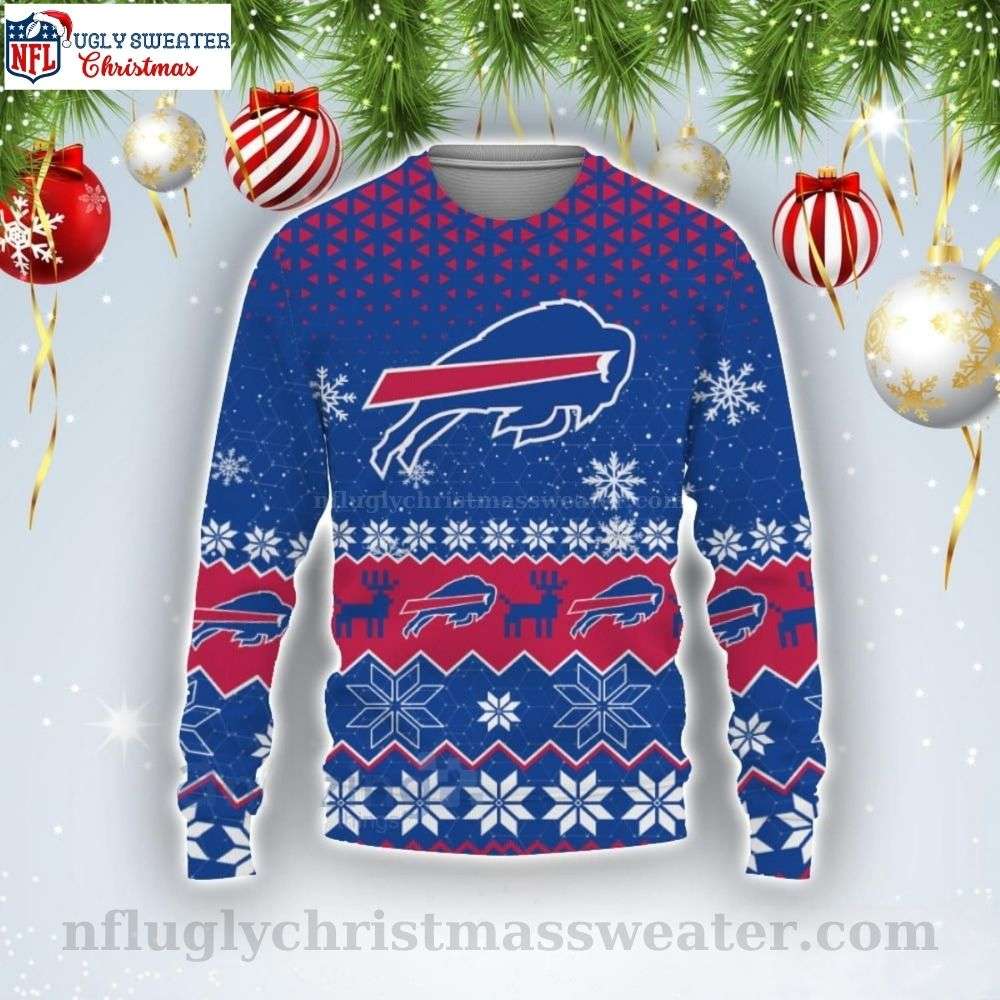 NFL Buffalo Bills Logo Print Sweater - Perfect Gift For Fans