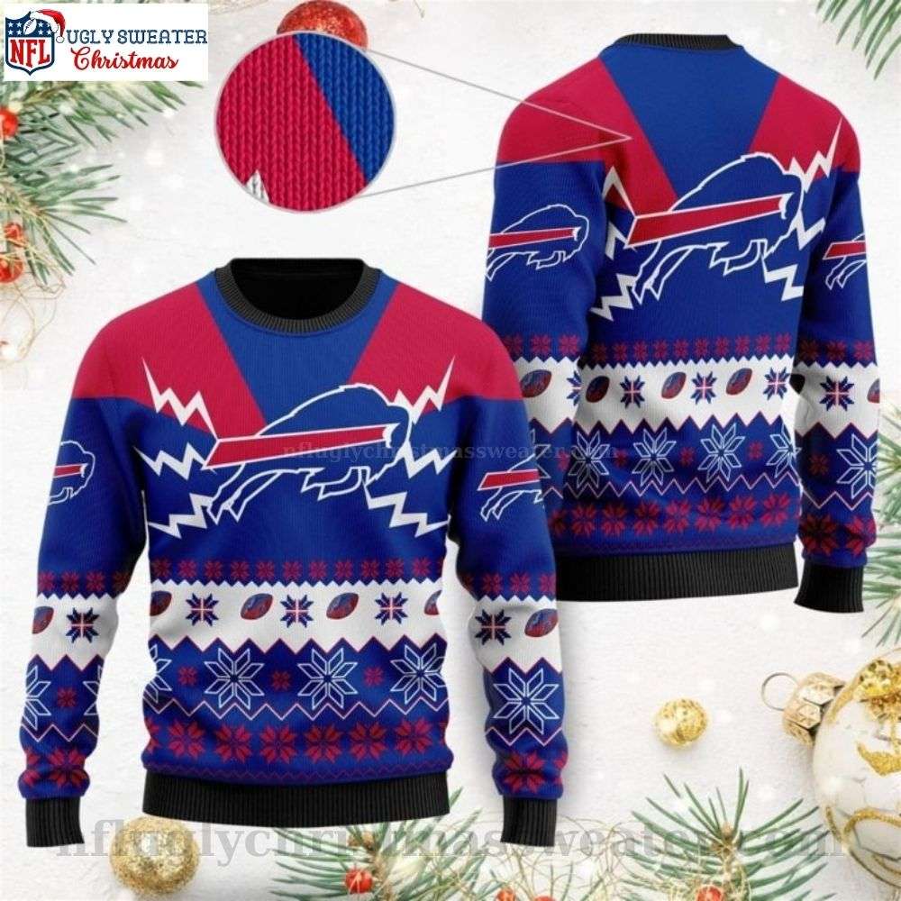 NFL Buffalo Bills Ugly Christmas Sweater - Spread Holiday Joy