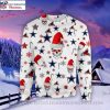NFL Dallas Cowboys The Grinch Hug Rugby Ball All Over Print Ugly Christmas Sweater, Dallas Cowboys Gifts For Him