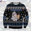 NFL Dallas Cowboys Snowy Logo Ugly Christmas Sweater – Unique Gift For Cowboys Fans
