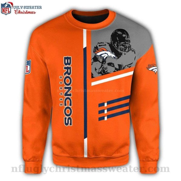 NFL Denver Broncos Ugly Christmas Sweater With Dynamic Player Motifs