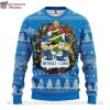 NFL Detroit Lions Ugly Christmas Sweater With Simpson Graphic