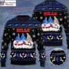 NFL Disney Donald Duck, Mickey Mouse And Goofy – Personalized Buffalo Bills Ugly Sweater