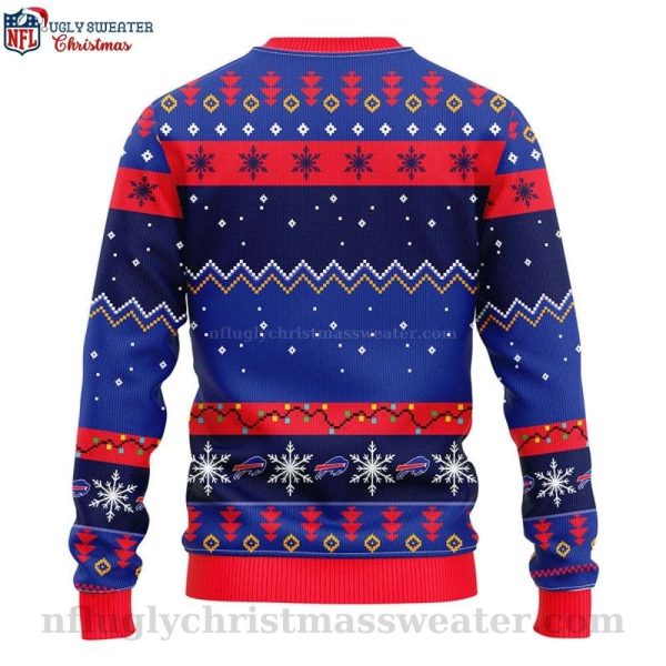 NFL Ho Ho Ho Mickey – Buffalo Bills Logo Ugly Christmas Sweater