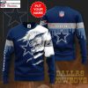 NFL Dallas Cowboys Ugly Sweater With Custom Name – Unique Gift For Cowboys Fans