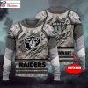 NFL Grinch Holding Raiders Logo Ugly Christmas Sweater – Ideal For Fans