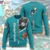 NFL Miami Dolphins Festive Santa Claus Chimney Graphic Sweater