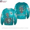 NFL Miami Dolphins Logo Pattern Dolphins Holiday Sweater