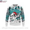 NFL Miami Dolphins Logo Skull And Butterfly Christmas Sweater