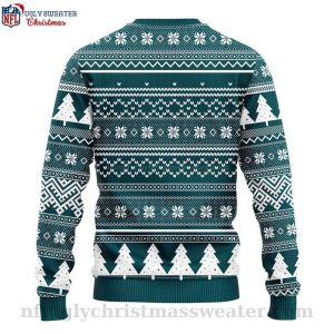 NFL Philadelphia Eagles Logo Christmas Tree Mens Eagles Christmas Sweater 2