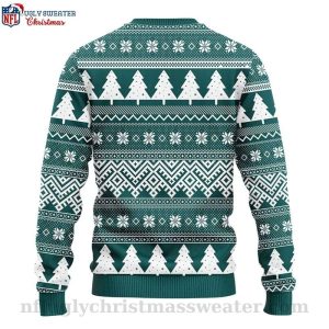 NFL Philadelphia Eagles Ugly Christmas Sweater Logo Print With Festive Touch 2