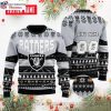 NFL Ugly Christmas Sweater With Las Vegas Raiders Logo Print – Perfect For Fans