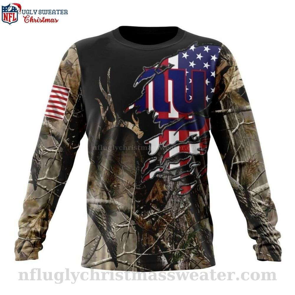 New York Giants Special Camo Realtree Ugly Sweater - Show Your Pride