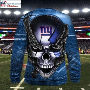 New York Giants Ugly Sweater Cool Skull Graphic Edition 2